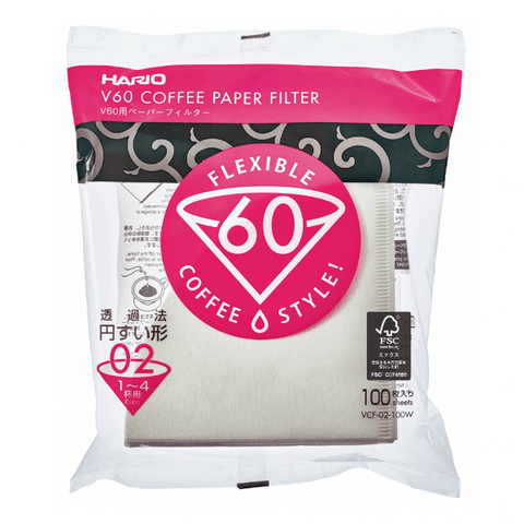 Papírové filtry Hario V60-02 100 ks, nebělené