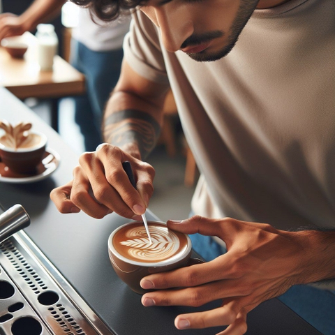 Kávové umění - latte art